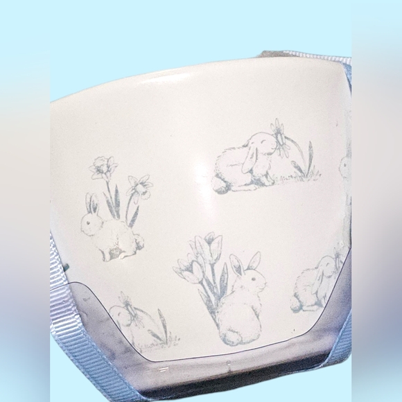 Rae Dunn Bunny Blue and White Ceramic Measuring Cups Set NWT - Picture 4 of 4